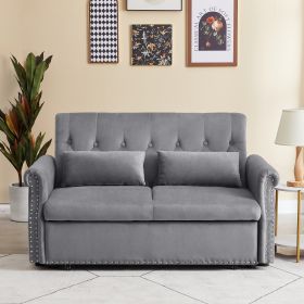 The OpulentEase VelvetConvert Loveseat