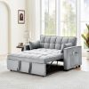 Modern Velvet Convertible Sleeper Sofa Bed