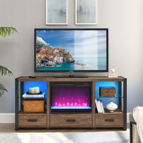 60-inch Electric Fireplace Media TV Stand