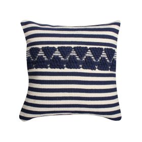 18 x 18 Handwoven Square Cotton Accent Throw Pillow