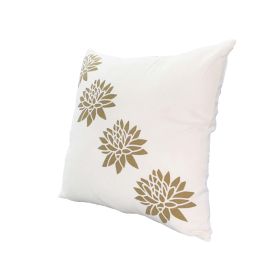 Lotus Flower Square Accent Pillows (Set of 2)