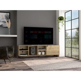 Harwich 5-Shelf TV Stand in Light Oak