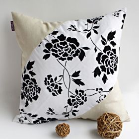 Onitiva Floral World Linen Stylish Patch Work Pillow Cushion