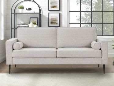 Chesterfield Elegance: Tufted Chenille Upholstered Sofa