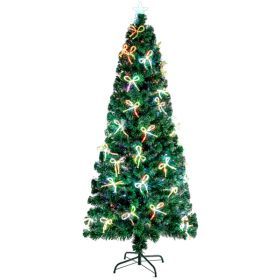 6.5ft Pre-Lit Fiber Optic Christmas Tree