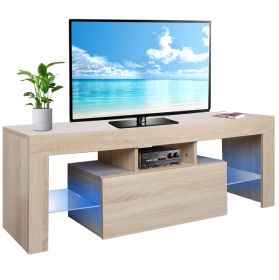 CRAZY ELF Modern LED Light TV Cabinet