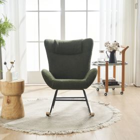 Teddy Fabric Upholstered Rocking Chair