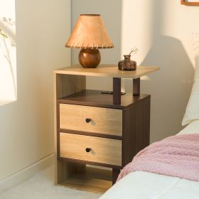 Smart Storage Nightstand with USB Charging Ports