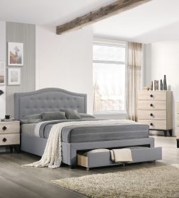 Elegant Grey Burlap Twin Bed Set