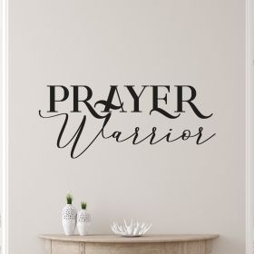 Decor - Prayer Warrior Removable Vinyl Wall Decal