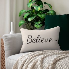 "BELIEVE" Double-Sided Sofa Pillow