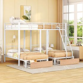 SpaceMax Full/Twin Triple Bunk Bed