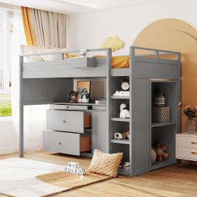 SpaceSaver Loft Bed with Desk and Storage