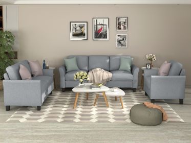 Luxe 3-Piece Linen Sofa Set