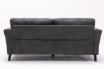 Damian Gray Velvet Fabric Sofa