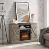 Farmhouse Fireplace TV Stand