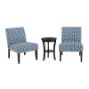 Azure Charm 3-Piece Living Room Furniture Set