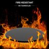 36" Round Tempered Glass Table Top in Black