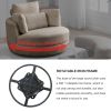 Oversized Swivel Chair with Moon Storage Ottoman