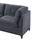 Ash Grey Chenille Fabric Modular Sectional 7PC Set