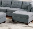 Gray Linen-Like Modular Sectional 9pc Set