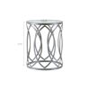 Arlo Metal Eyelet Accent Table