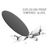 30-Inch Round Tempered Glass Table Top in Black