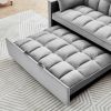 Modern Velvet Convertible Sleeper Sofa Bed