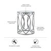 Arlo Metal Eyelet Accent Table