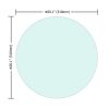 ElegantGlow 20-Inch Round Tempered Glass Table Top