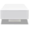 Sleek Modern High Gloss White Rectangular Coffee Table