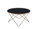 Champagne & Black Glass Valora Coffee Table