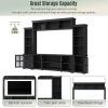 On-Trend Minimalism Style Entertainment Wall Unit with Bridge