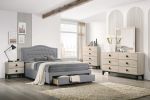 Elegant Grey Burlap Twin Bed Set