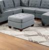 Gray Linen-Like Modular Sectional 9pc Set