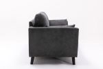 Damian Gray Velvet Fabric Sofa