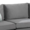 Zelmira Gray Velvet 3Pc Sofa