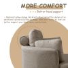 Oversized Swivel Chair with Moon Storage Ottoman