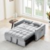 Modern Velvet Convertible Sleeper Sofa Bed