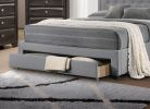 Elegant Grey Burlap Twin Bed Set