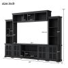 On-Trend Minimalism Style Entertainment Wall Unit with Bridge