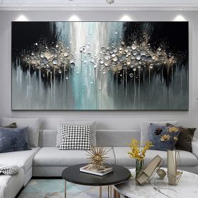 Exquisite Hand-Painted Abstract Texture Oil Painting (Style: 1, size: 75x150cm)