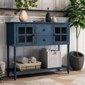 Farmhouse Elegance Sideboard Console Table (Color: Antique Navy)