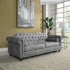 Elegant Chesterfield Velvet Sofa