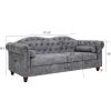 Elegant Chesterfield Velvet Sofa