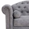 Elegant Chesterfield Velvet Sofa