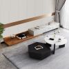 Italian-Style Minimalist Faux Marble TV Stand